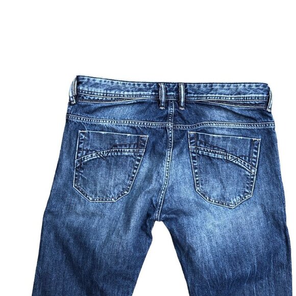 Vintage Diesel Jeans Size 32 IAKOP Blue - Picture 3 of 6